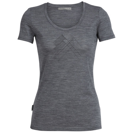 T-shirt femme Icebreaker W's Tech Lite SS Scoop girs GritstoneHthr