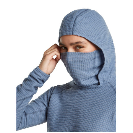 Sweat-shirt femme Icebreaker Wom Mer 400 RealFleece Grid Pulover Hood