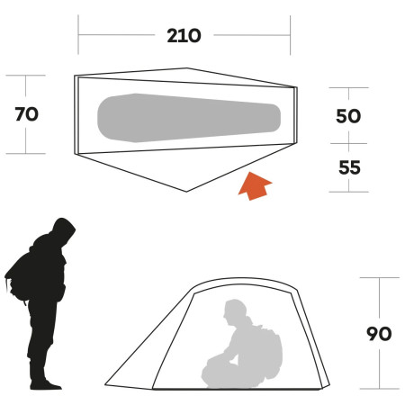 Tente de randonnée Ferrino Blow 1