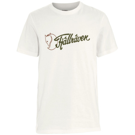 T-shirt homme Fjällräven Archive Logo T-Shirt M blanc Eggshell
