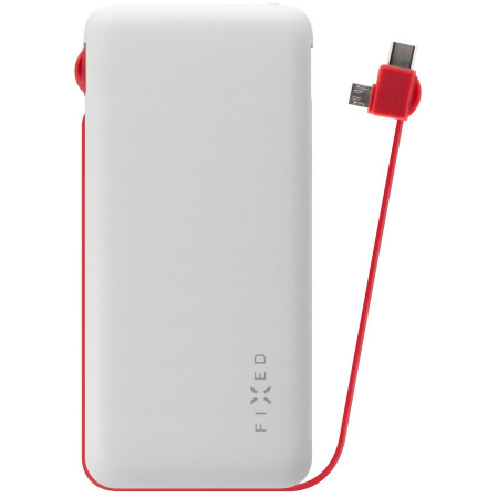 Banque d'énergie FIXED Zen 10 000 mAh - microUSB/USB-C blanc