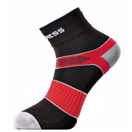 Chaussettes Progress Cycling 8CE Cycling noir / rouge Black/Red