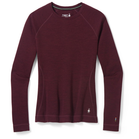 T-shirt fonctionnel femme Smartwool W Classic Thermal Merino BL Crew Boxed 2022 bordeau black cherry heather