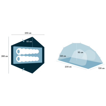 Tente de randonnée Warg Kodiak 2