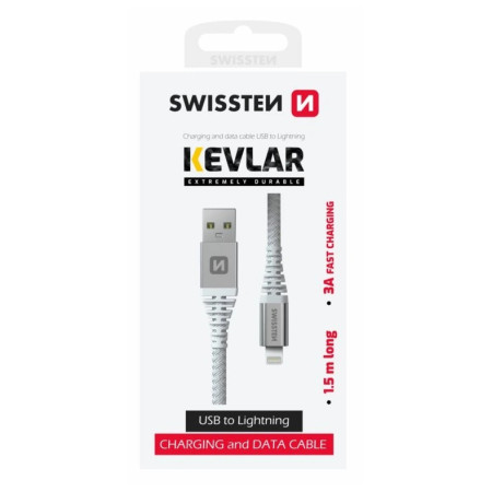 Câble Swissten Kevlar USB / Lightning 1,5 m