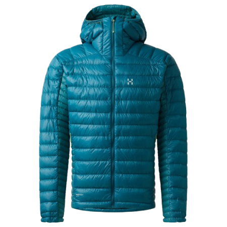 Veste homme Haglöfs L.I.M Down Hood II bleu clair Deep Teal/Mountain Teal