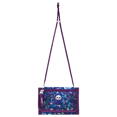 Portefeuille Baagl Peněženka na krk violet Jungle Panda