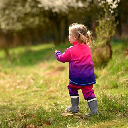 Pantalon softshell enfant WAMU Mozaika purple