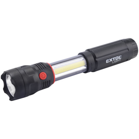 Lampe torche Extol 100lm, CREE + 150lm, COB