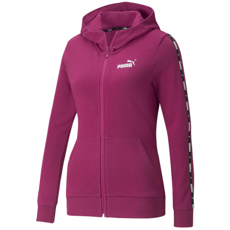 Sweat-shirt femme Puma Power Tape Full-Zip Hoodie TR rose pink