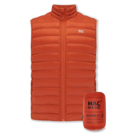 Gilet homme MAC IN A SAC Alpine Down Gilet (Sack) orange Burnt Orange