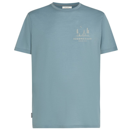 T-shirt homme Icebreaker Men Merino 150 Tech Lite SS Tee Peaceful Pass bleu clair Flint Blue