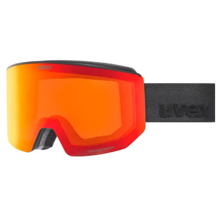 Masques ski Uvex Lace Attract FM orange BLACK MATT DL/RED-ORANGE S2