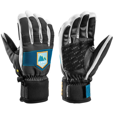 Gants ski Leki Patrol 3D Junior vert / bleu graphite-petrol