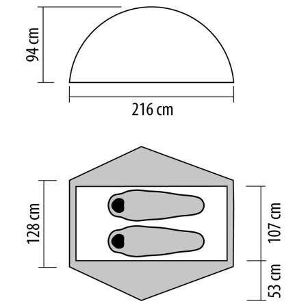 Tente ultra-légères NEMO Equipment Hornet Elite OSMO 2P