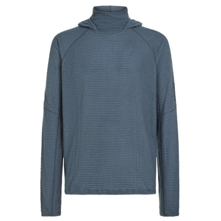 Sweat-shirt homme Icebreaker Men Mer 400 RealFleece Grid Pulover Hood bleu / gris Abyss