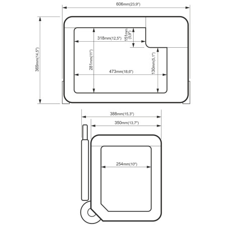 Réfrigérateur à compresseur Yolco BCX30