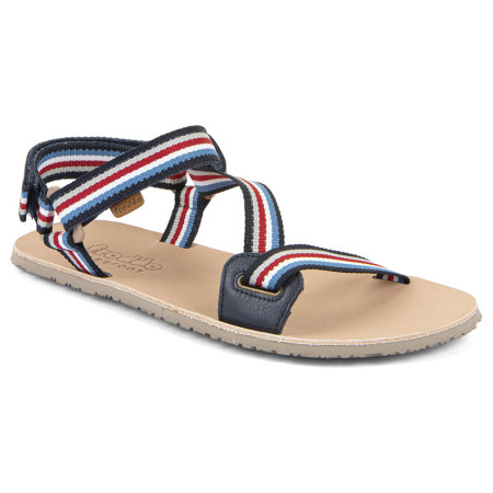 Sandales femme Frodo barefoot flexy straps bleu / rouge