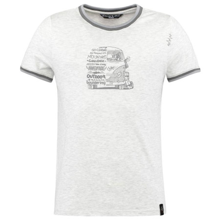 T-shirt homme Chillaz Retro 1969 Bus gris claire Light Grey Melange