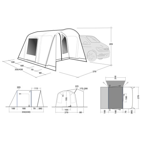 Tente voiture Outwell Talladega Air
