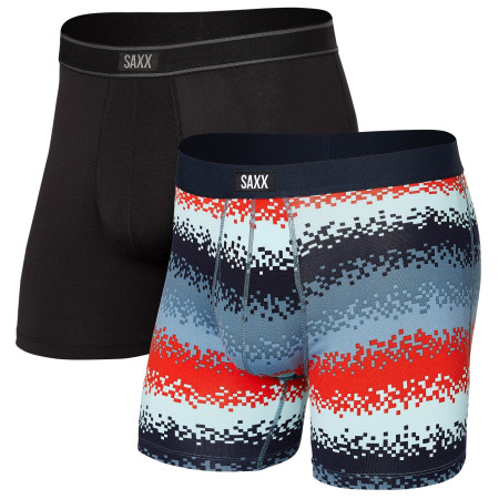 Caleçon Saxx Daytripper Boxer Brief Fly 2Pk vert techrecstripe/black