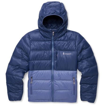 Doudoune femme Cotopaxi W'S Fuego Max Down Hooded Jacket beige / bleu Dusk and Blue Smoke