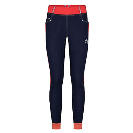Patalon femme La Sportiva Mescalita Pant W 2021 bleu / orange Jeans/Hibiscus