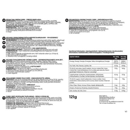 Repas déshydraté Summit to Eat Thai Green Curry 121g