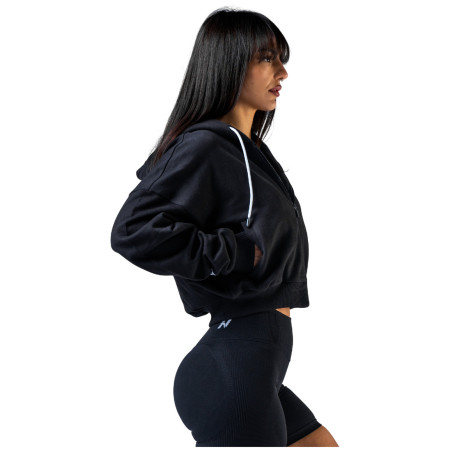 Sweat-shirt femme Nebbia Black zip-up hoodie Power