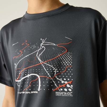 T-shirt enfant Regatta Alvarado Seal Grey