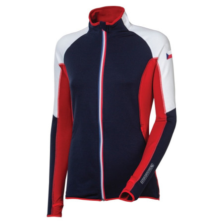 Sweat-shirt femme Progress TS Republica 17BW bleue / rouge Blue/White/Red