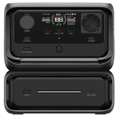 Station de charge EcoFlow River 3 Plus - přídavná baterie 300 noir černá