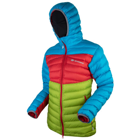 Doudoune femme Sir Joseph Apris hooded Lady II turquoise TurquoiseRedGreen