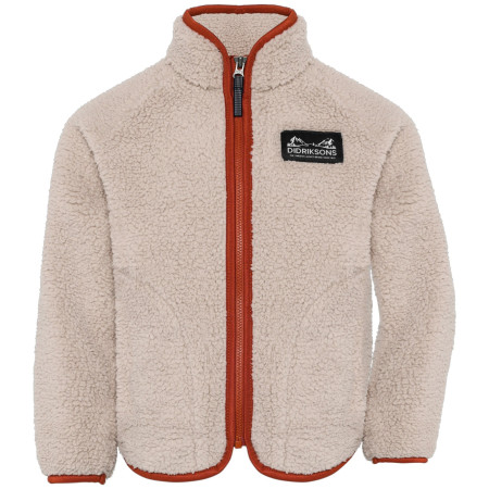 Sweatshirt enfant Didriksons Gibbs Kids Fullzip 2 Beach Beige/Rust beige Beach Beige/Rust