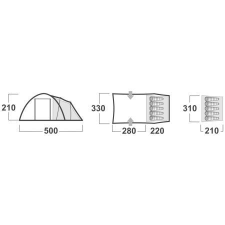 Tente familiale Husky Boston 5