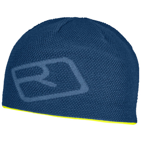 Bonnet Ortovox Merino Logo Knit Beanie bleue petrol blue