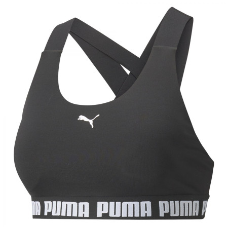 Soutien-gorge sport Puma Mid Impact Feel it Bra noir / blanc black