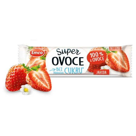 Barre Emco Super fruits fraise 30g