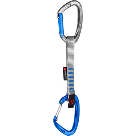 Dégaine Mammut Crag Indicator Straight/Wire argenté /bleu Silver/Ultramarine
