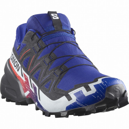 Chaussures homme Salomon Speedcross 6 Gore-Tex Equipe bleu / rouge Surf The Web / Fiery Red / White