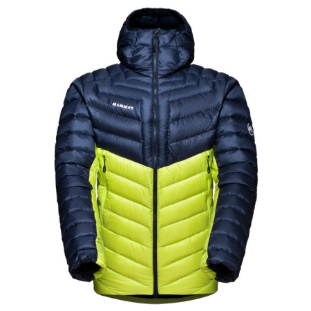 Veste d'hiver homme Mammut Broad Peak IN Hooded Jacket M 2022 jaune / bleu highlime/marine