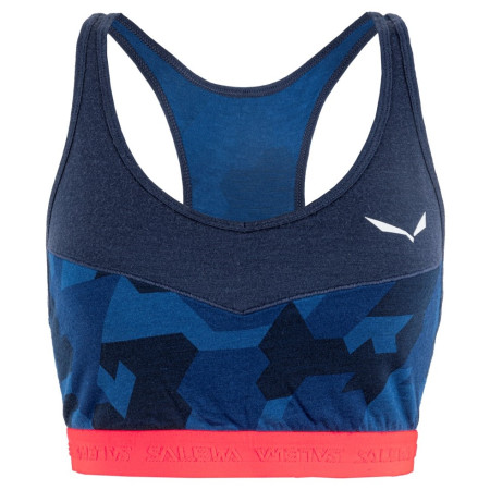 Soutien-gorge sport Salewa Cristallo Warm Amr W Sport Top bleue NavyBlazer