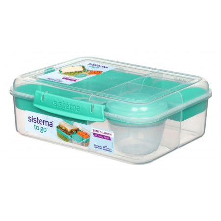 Boîte repas Sistema Sistema Bento Lunch To Go 1,65 turquoise mint