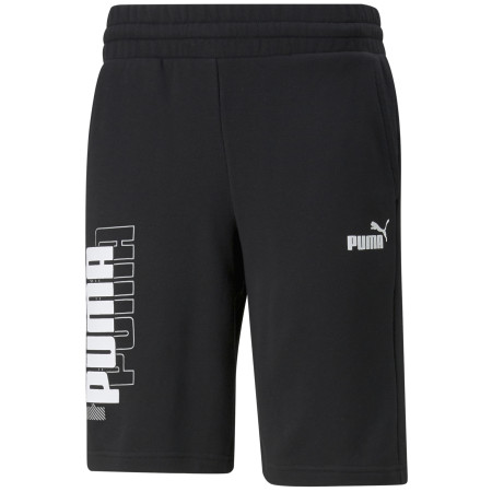Short homme Puma Power Logo Shorts 10"" TR vert black