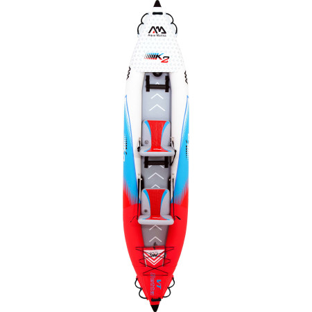 Kayak gonflable Aqua Marina Betta VT-K2 blanc / bleu