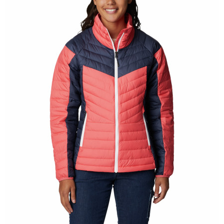 Veste d'hiver femme Columbia Powder Lite™ II Full Zip Jacket rose / bleu Blush Pink, Nocturnal