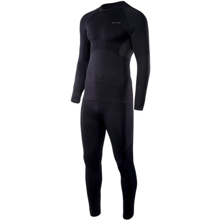Sous-vêtements thermiques hommes Hi-Tec Karti set vert Black/DecemberSky