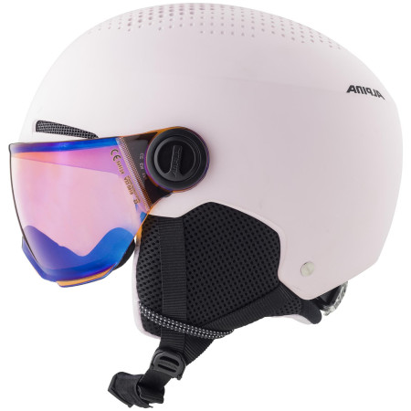 Casque de ski enfant Alpina Zupo Visor Q Lite rose růžová