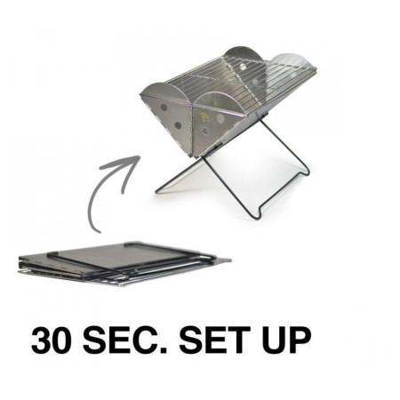 Barbecue pliable UCO Flatpack Grill & Firepit 35 x 25 cm