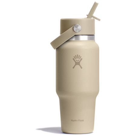 Mug isotherme Hydro Flask Wide Flex Straw Travel Bottle 24 Oz beige oat